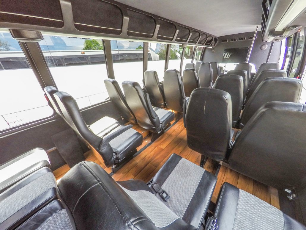 MBT Worldwide a Boston MA based bus & ground transportation company - Seating 29 Passenger