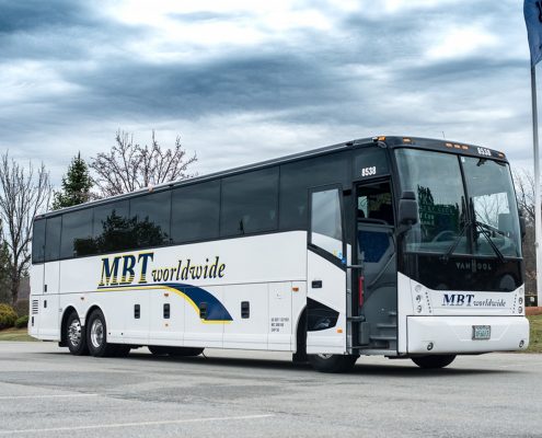 MBT Worldwide a Boston MA based bus & ground transportation company - Exterior 56 Passenger