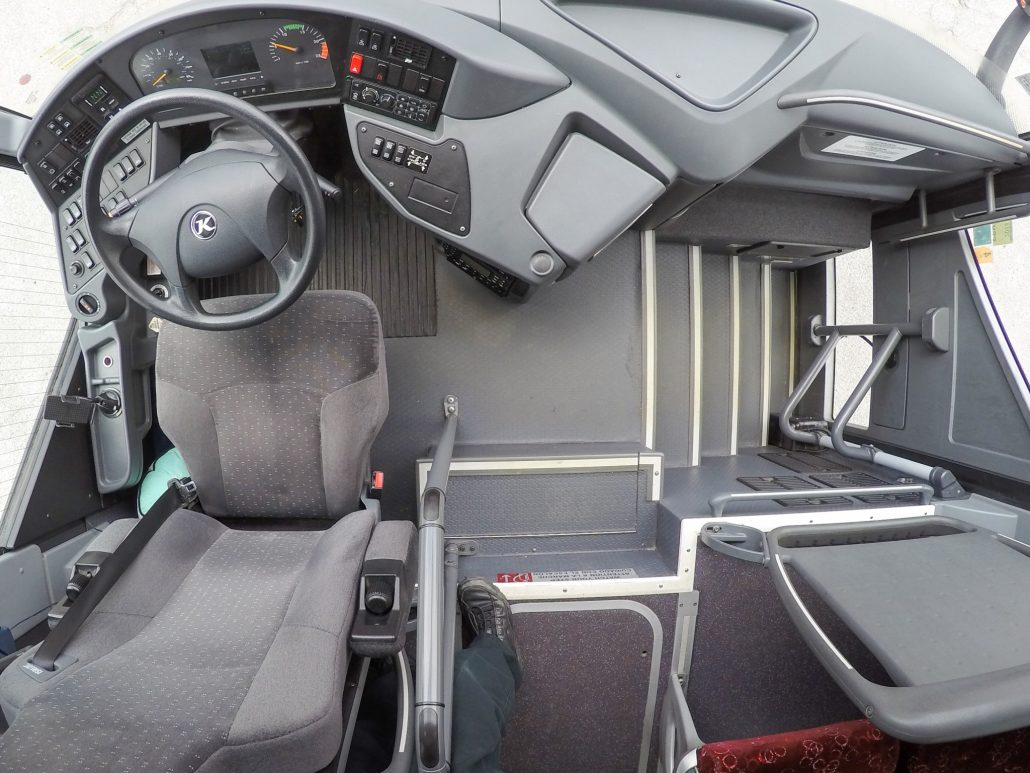 MBT Worldwide a Boston MA based bus & ground transportation company - Drivers Seat 56 Passenger