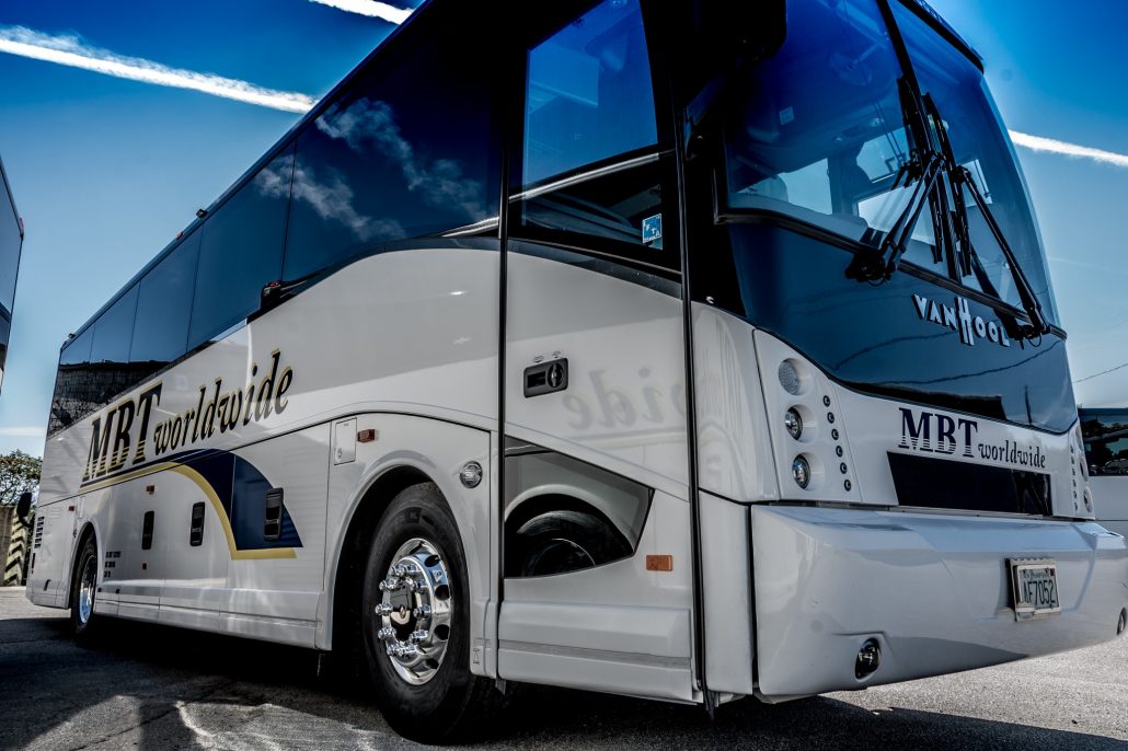 MBT Worldwide a Boston MA based bus & ground transportation company. - 38 Passenger Vehicle